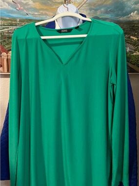 Dennis Basso Luxe Knit V-Neck Tunic